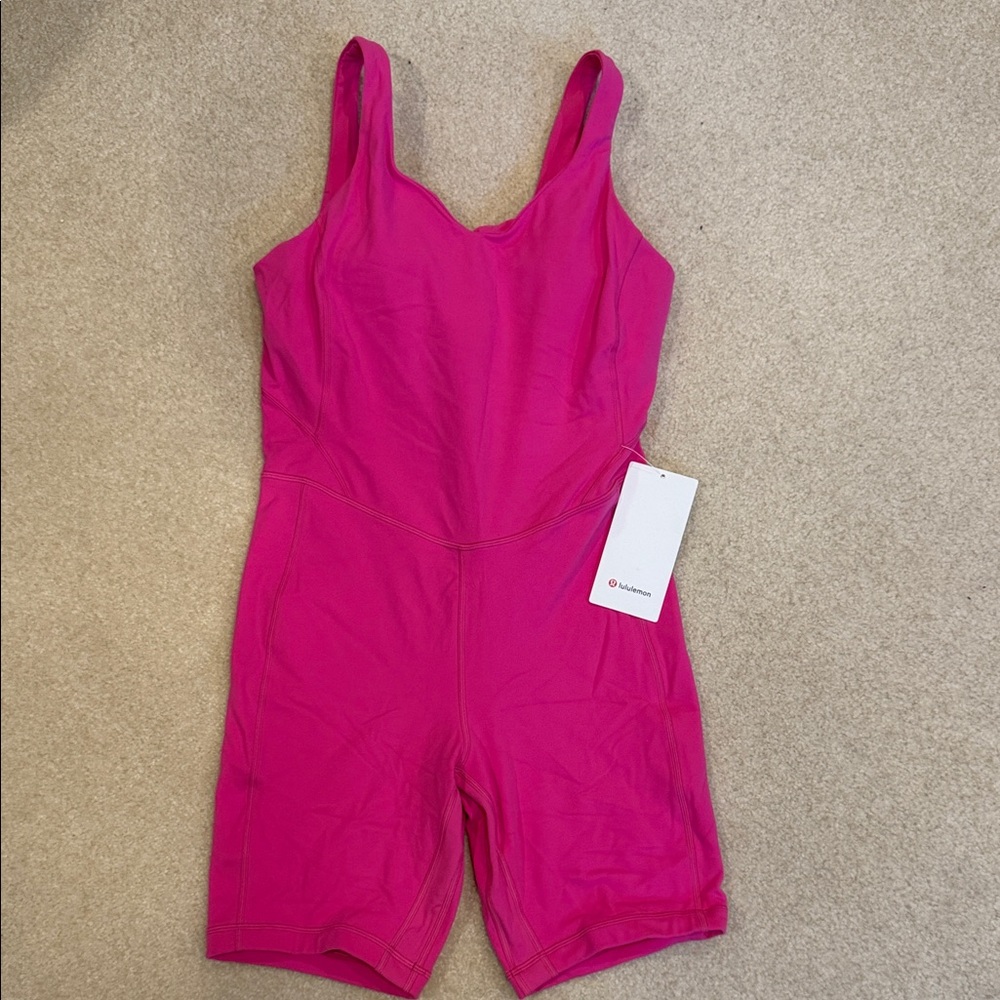 Lululemon Align Pink Sleeveless Bodysuit 8”